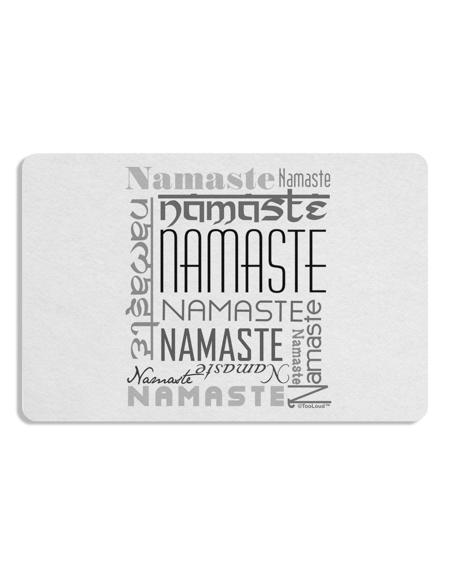 Namaste Rectangle Placemat Set of 4 Placemats-Placemat-TooLoud-White-Davson Sales