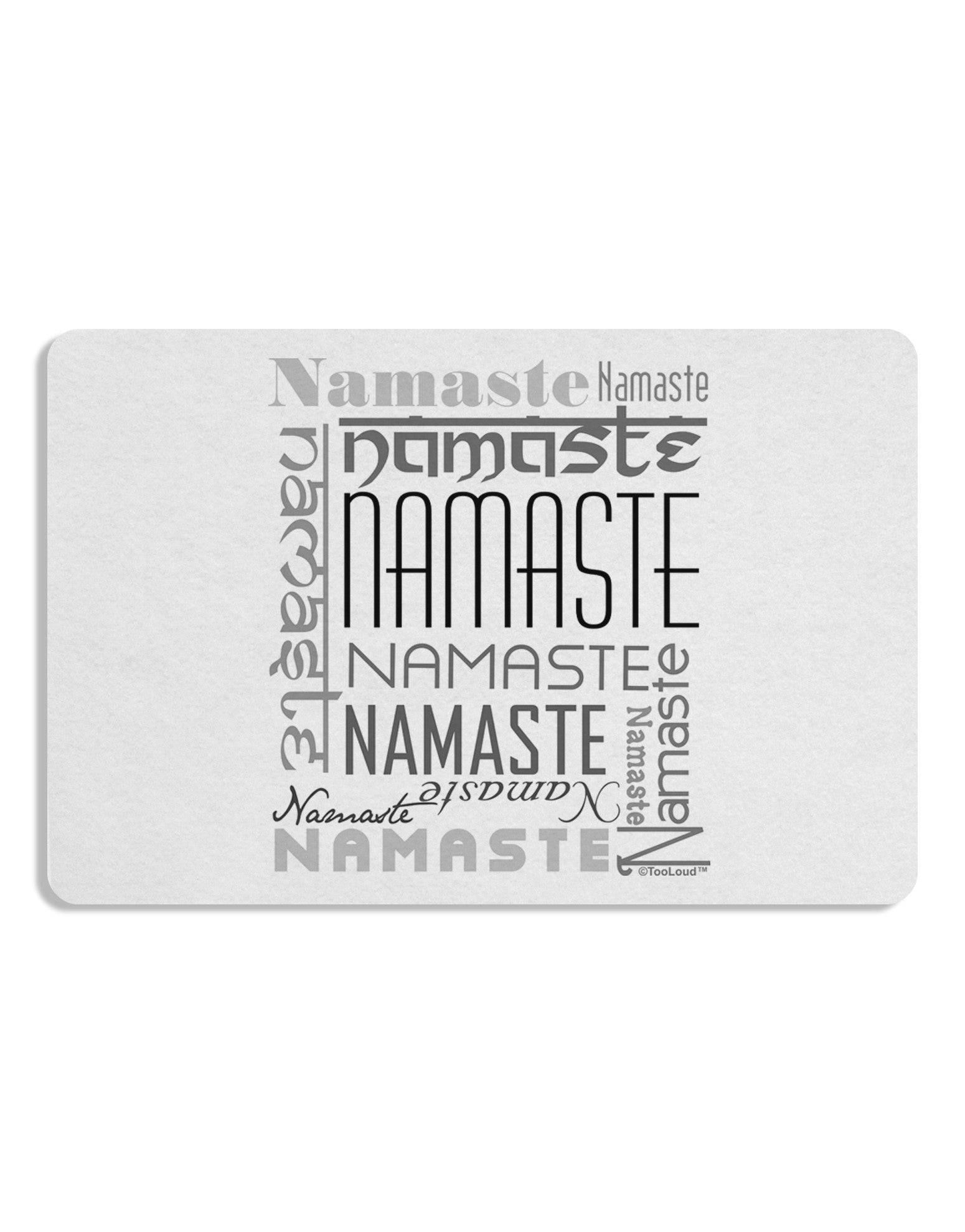 Namaste Rectangle Placemat Set of 4 Placemats-Placemat-TooLoud-White-Davson Sales