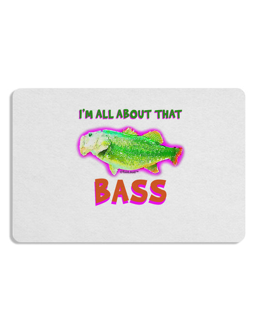 All About That Bass Fish Watercolor Placemat Set of 4 Placemats-Placemat-TooLoud-White-Davson Sales