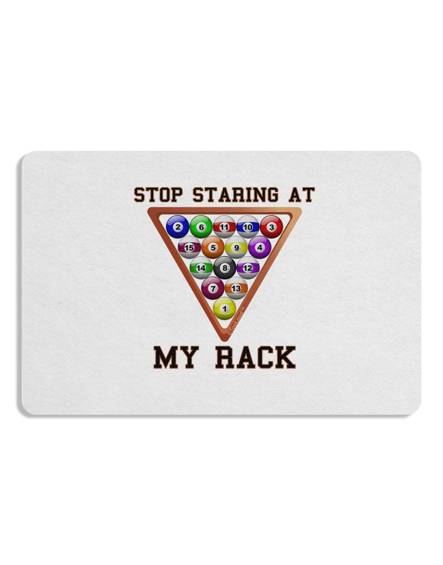 Stop Staring At My Rack - Pool Placemat Set of 4 Placemats-Placemat-TooLoud-White-Davson Sales