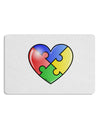 Big Puzzle Heart - Autism Awareness Placemat by TooLoud Set of 4 Placemats-Placemat-TooLoud-White-Davson Sales