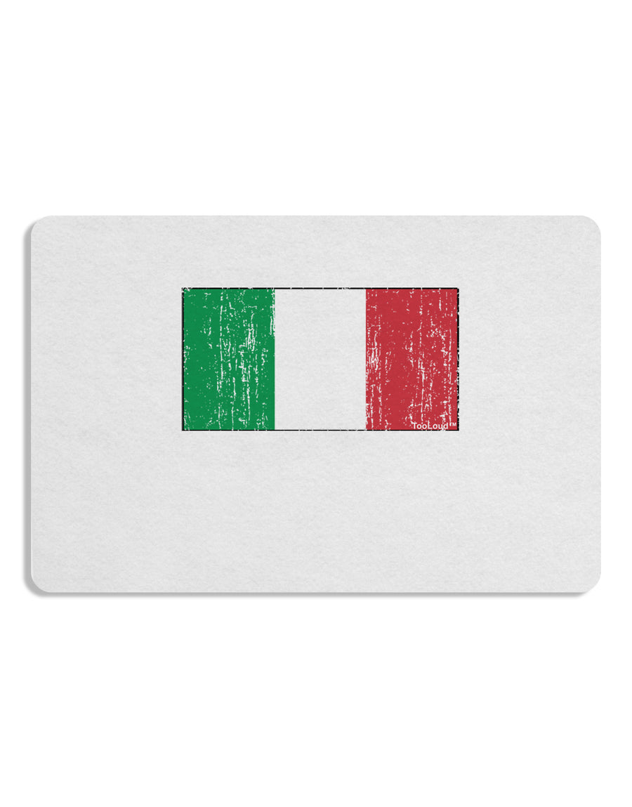 Italian Flag - Distressed Placemat by TooLoud Set of 4 Placemats-Placemat-TooLoud-White-Davson Sales