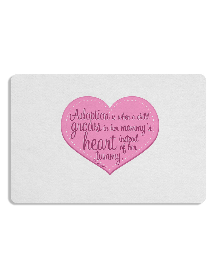 Adoption is When - Mom and Daughter Quote Placemat by TooLoud Set of 4 Placemats-Placemat-TooLoud-White-Davson Sales