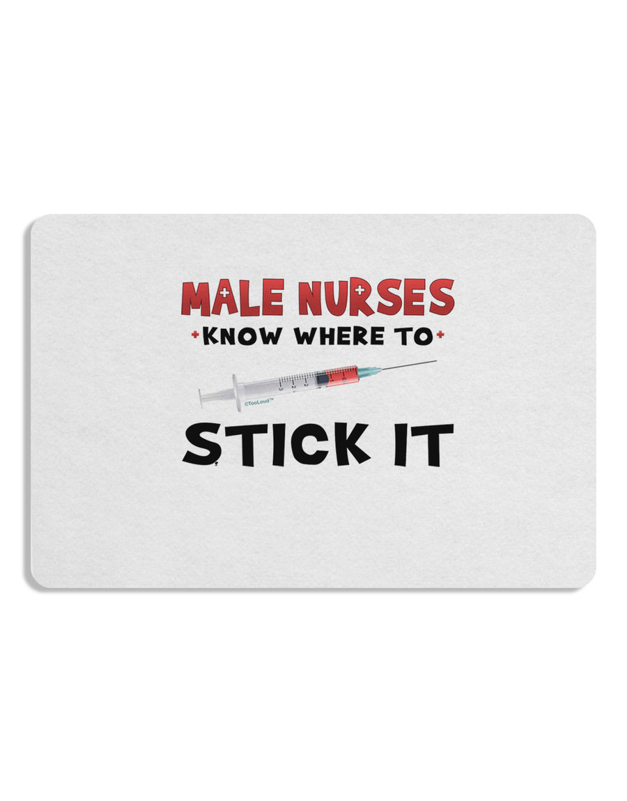 Male Nurses - Stick It Placemat Set of 4 Placemats-Placemat-TooLoud-White-Davson Sales