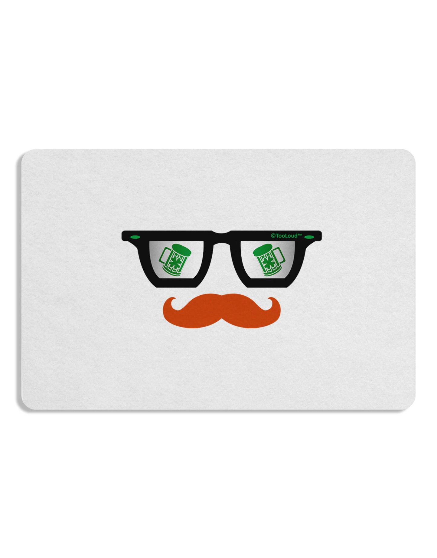 St. Patrick's Day Beer Glasses Design Placemat by TooLoud Set of 4 Placemats-Placemat-TooLoud-White-Davson Sales