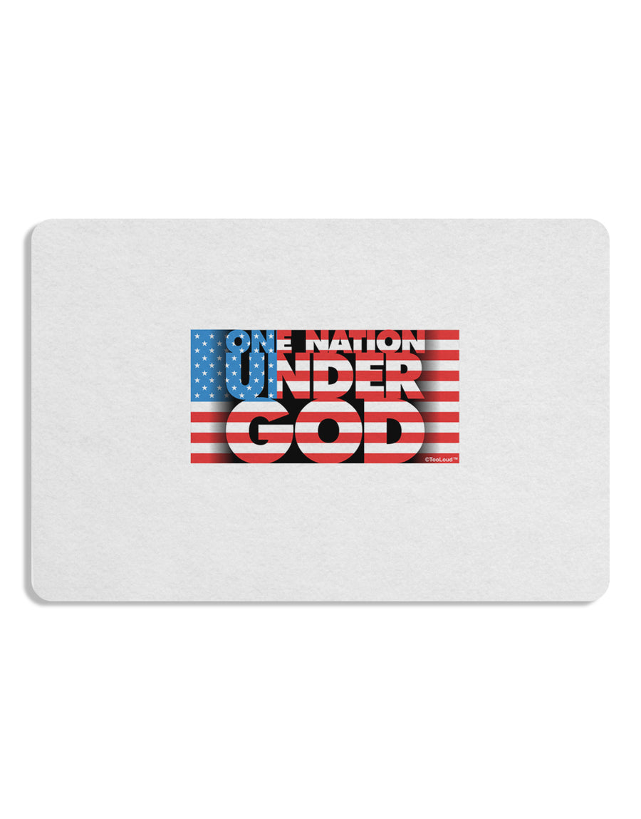 One Nation Under God Placemat Set of 4 Placemats-Placemat-TooLoud-White-Davson Sales