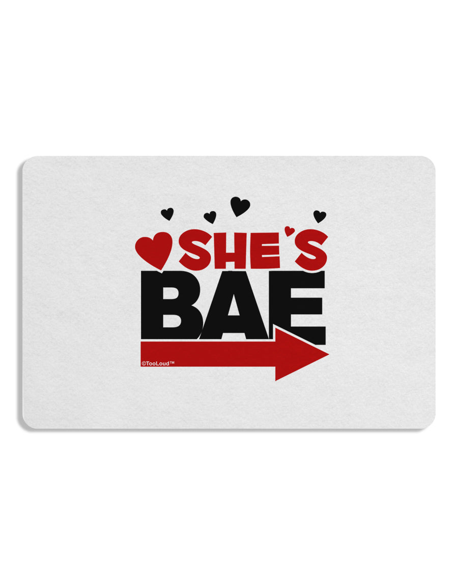 She's BAE - Right Arrow Placemat Set of 4 Placemats-Placemat-TooLoud-White-Davson Sales