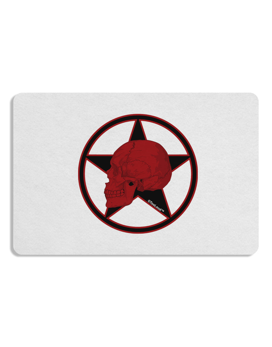 Blood Red Skull Placemat by TooLoud Set of 4 Placemats-Placemat-TooLoud-White-Davson Sales