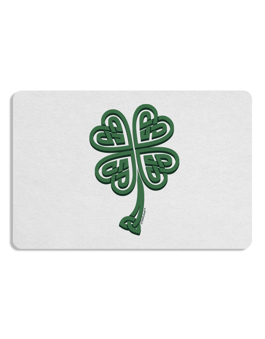 3D Style Celtic Knot 4 Leaf Clover Placemat Set of 4 Placemats-Placemat-TooLoud-White-Davson Sales