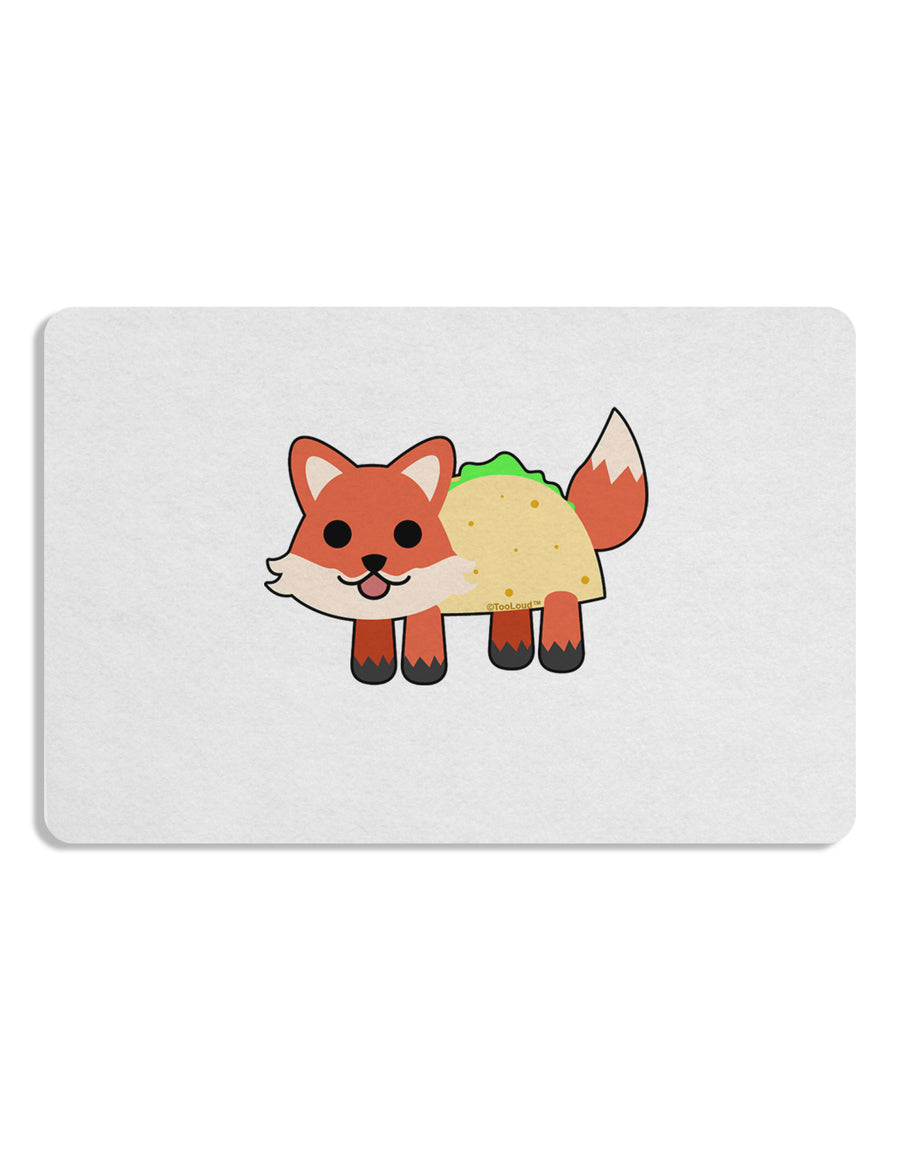 Cute Taco Fox Placemat Set of 4 Placemats-Placemat-TooLoud-White-Davson Sales