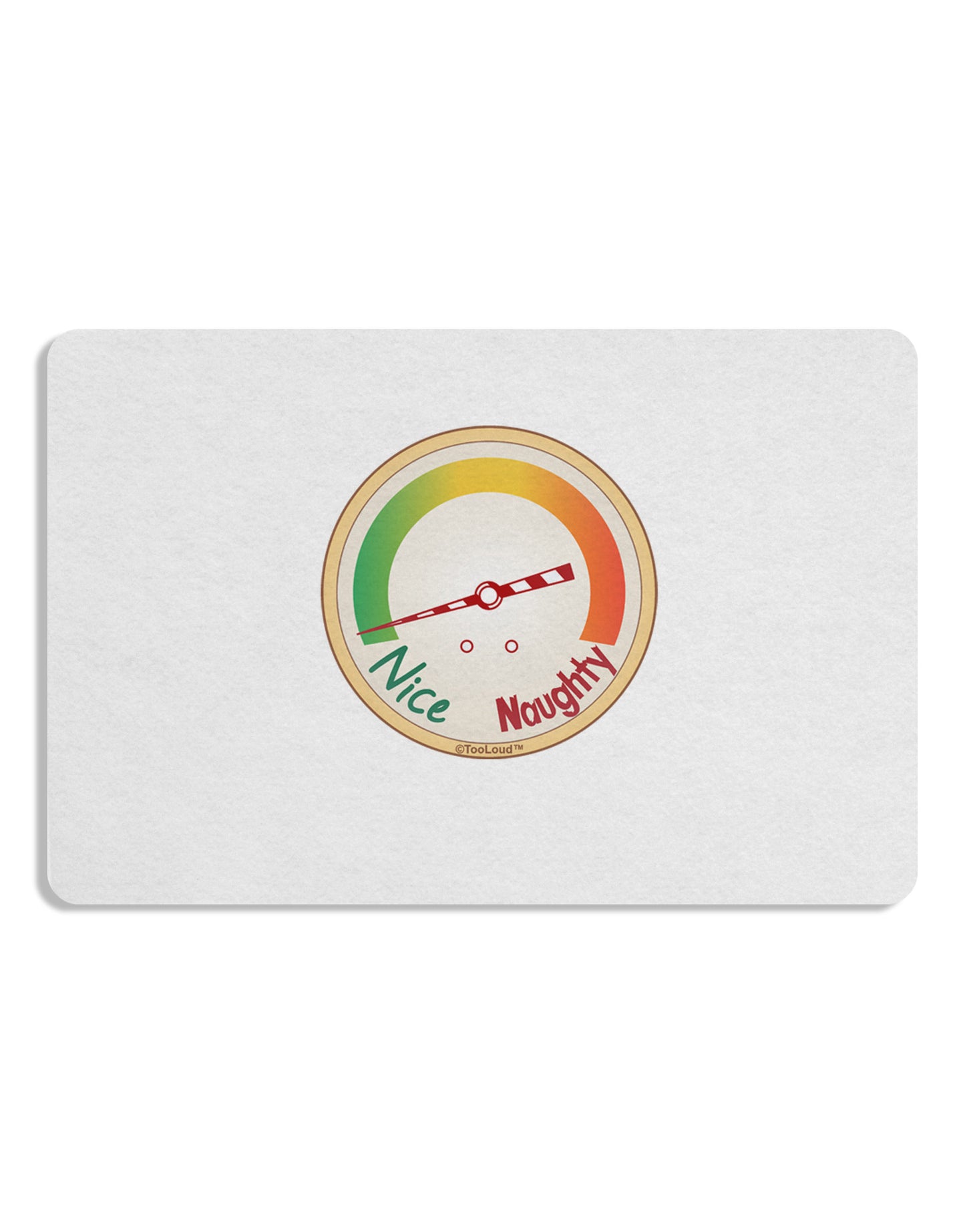 Naughty or Nice Meter Nice Placemat Set of 4 Placemats-Placemat-TooLoud-White-Davson Sales