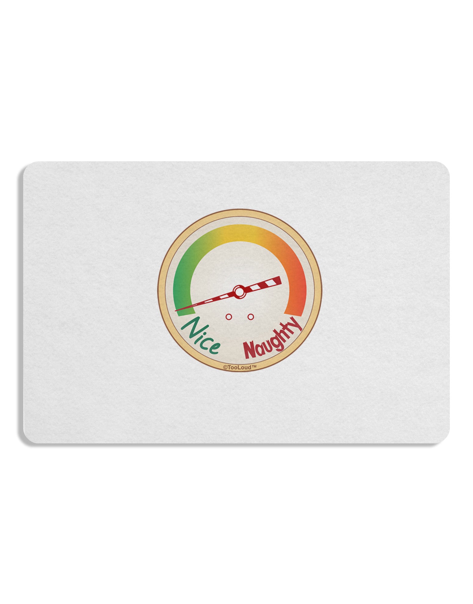Naughty or Nice Meter Nice Placemat Set of 4 Placemats-Placemat-TooLoud-White-Davson Sales
