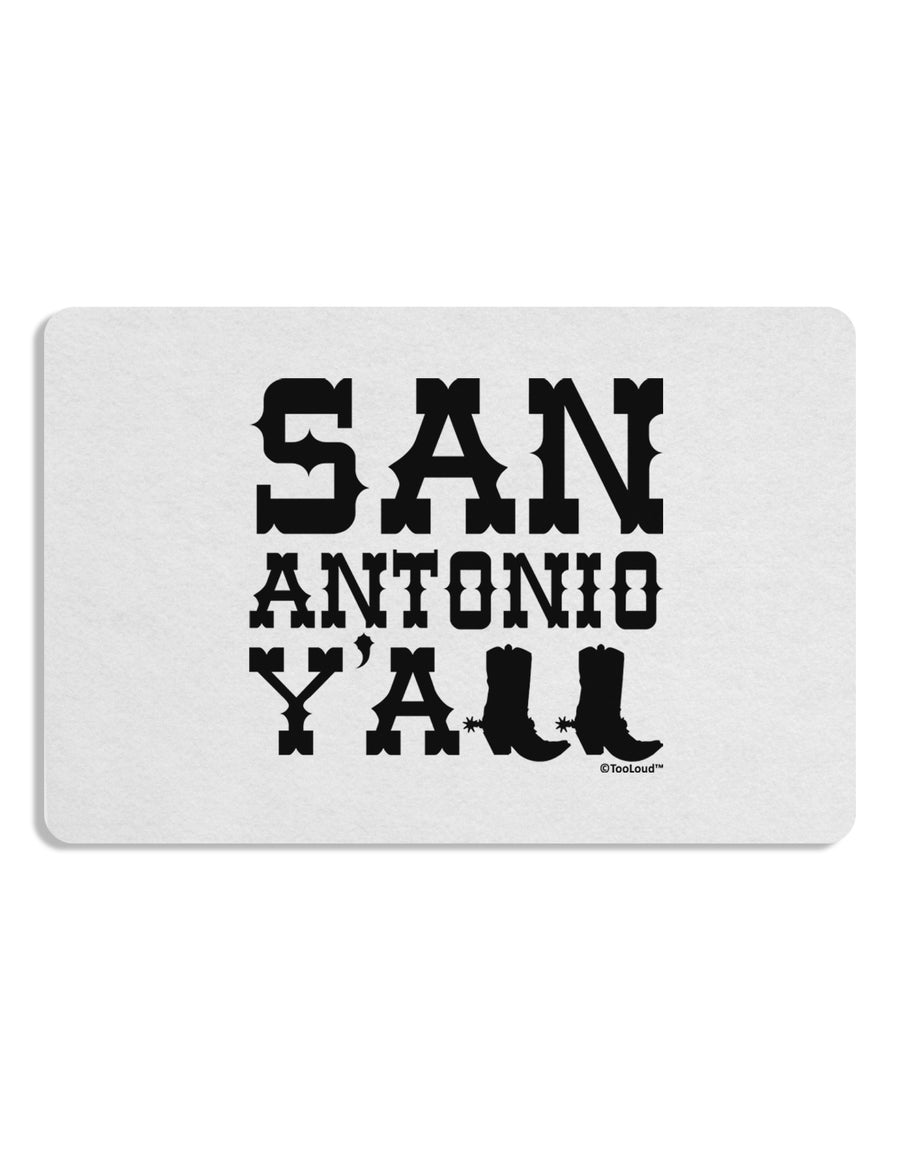 San Antonio Y'all - Boots - Texas Pride Placemat by TooLoud Set of 4 Placemats-Placemat-TooLoud-White-Davson Sales