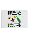 Owl Drink You Under the Table Placemat Set of 4 Placemats-Placemat-TooLoud-White-Davson Sales