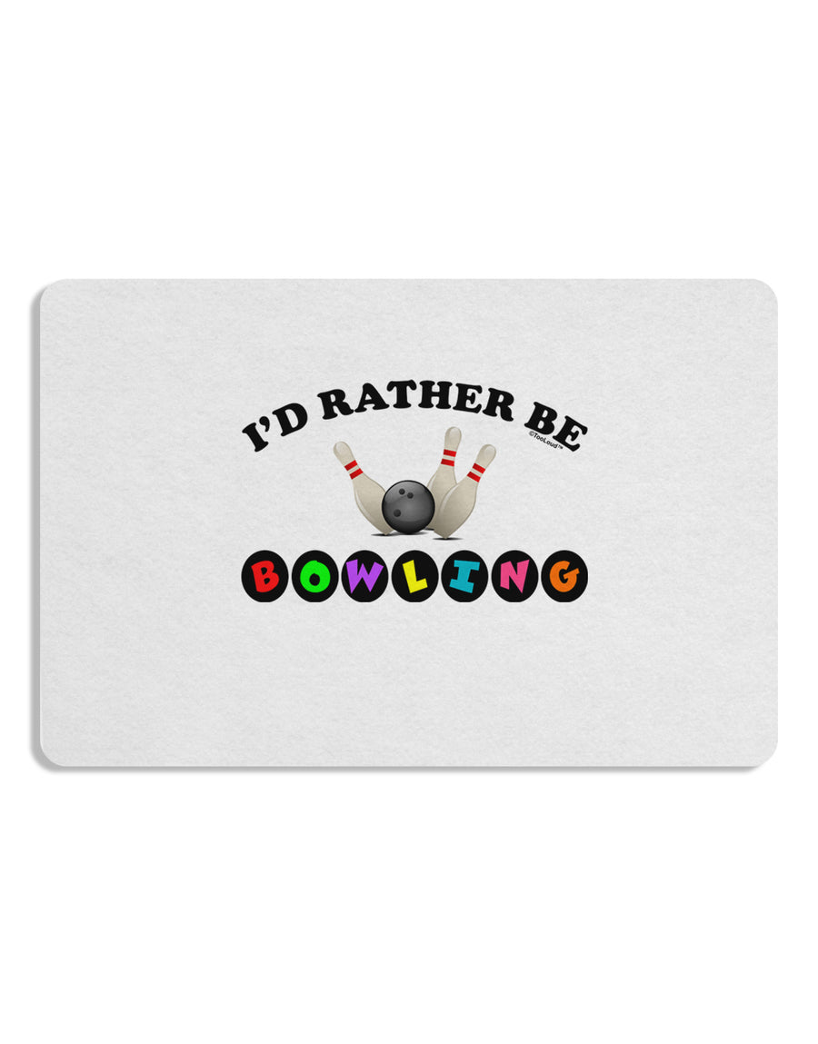 I'd Rather Be Bowling Placemat Set of 4 Placemats-Placemat-TooLoud-White-Davson Sales