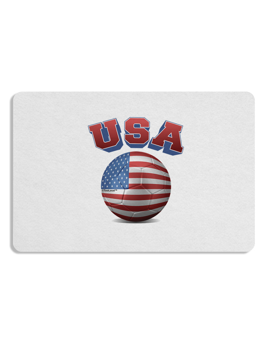 Soccer Ball Flag - USA Placemat Set of 4 Placemats-Placemat-TooLoud-White-Davson Sales