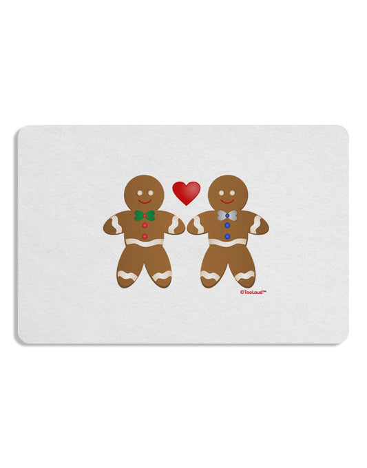 Gingerbread Man Couple 12 x 18 Placemat by TooLoud Set of 4 Placemats-Placemat-TooLoud-White-Davson Sales