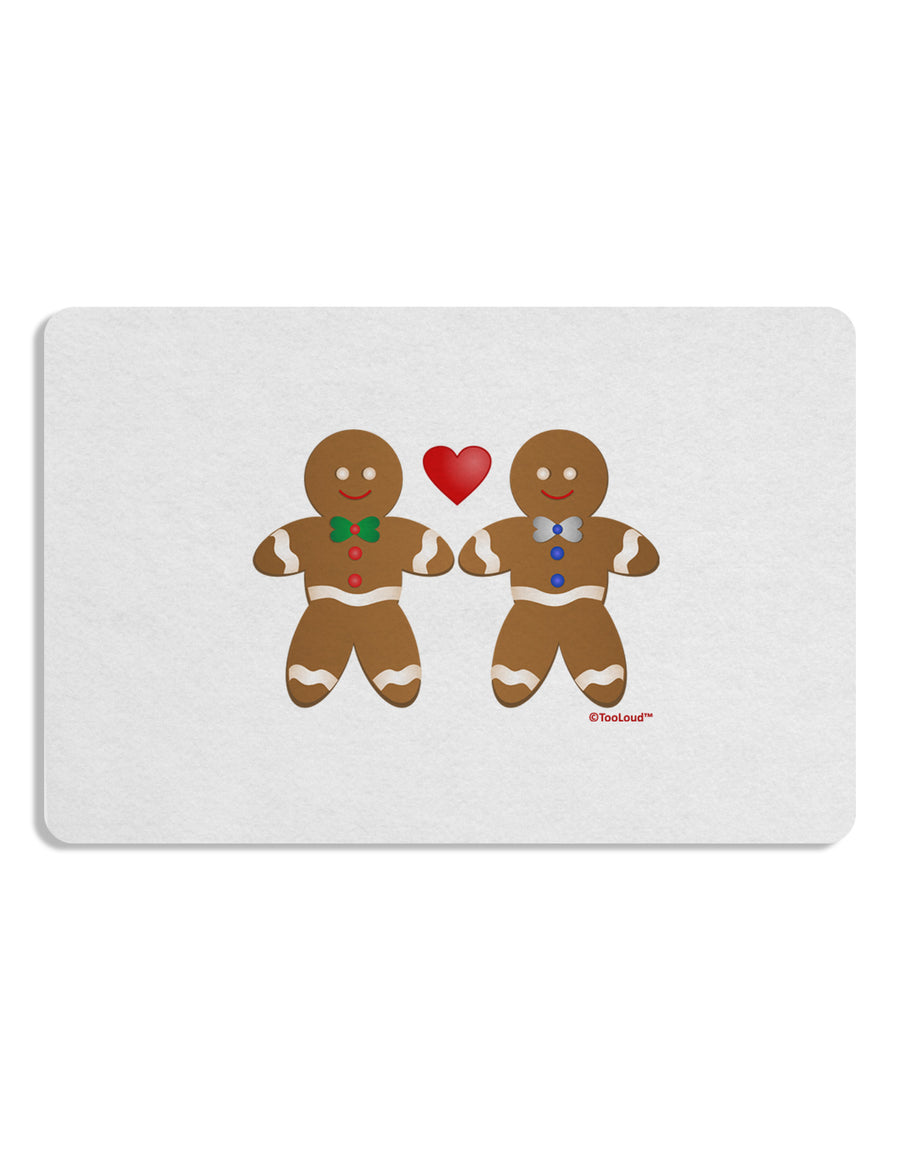 Gingerbread Man Couple 12 x 18 Placemat by TooLoud Set of 4 Placemats-Placemat-TooLoud-White-Davson Sales