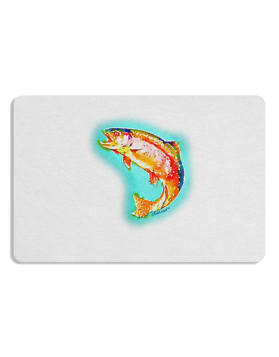 Rainbow Trout WaterColor Placemat Set of 4 Placemats-Placemat-TooLoud-White-Davson Sales