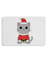 Mr. Whiskerton Santa Suit - Christmas 12 x 18 Placemat by TooLoud Set of 4 Placemats-Placemat-TooLoud-White-Davson Sales