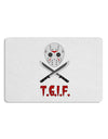 Scary Mask With Machete - TGIF 12 x 18 Placemat Set of 4 Placemats-Placemat-TooLoud-White-Davson Sales