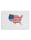 United States Cutout - American Flag Distressed Placemat by TooLoud Set of 4 Placemats-Placemat-TooLoud-White-Davson Sales