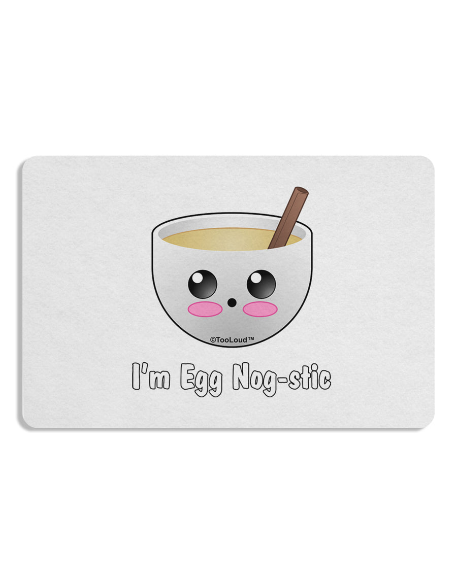 I'm Egg Nog-stic - Cute Egg Nog 12 x 18 Placemat by TooLoud Set of 4 Placemats-Placemat-TooLoud-White-Davson Sales