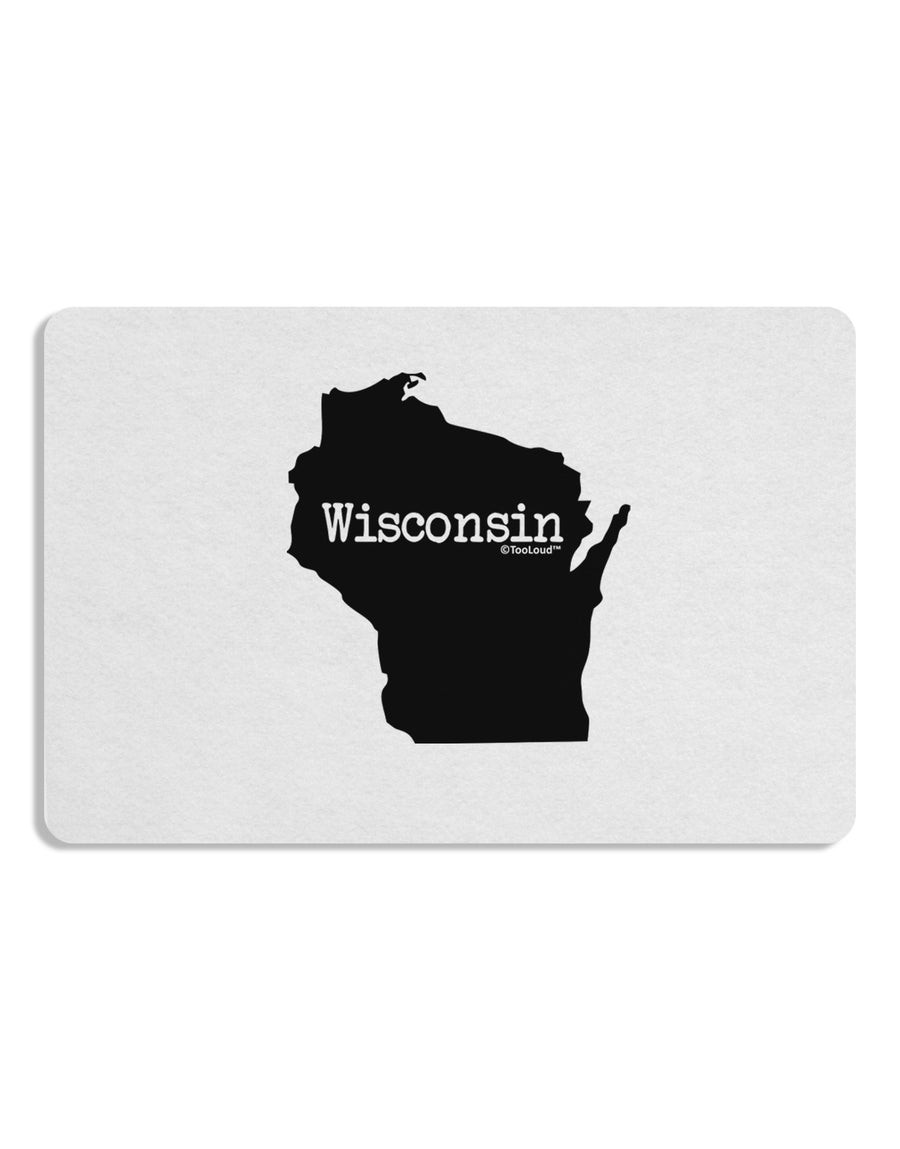 Wisconsin - United States Shape Placemat Set of 4 Placemats-Placemat-TooLoud-White-Davson Sales