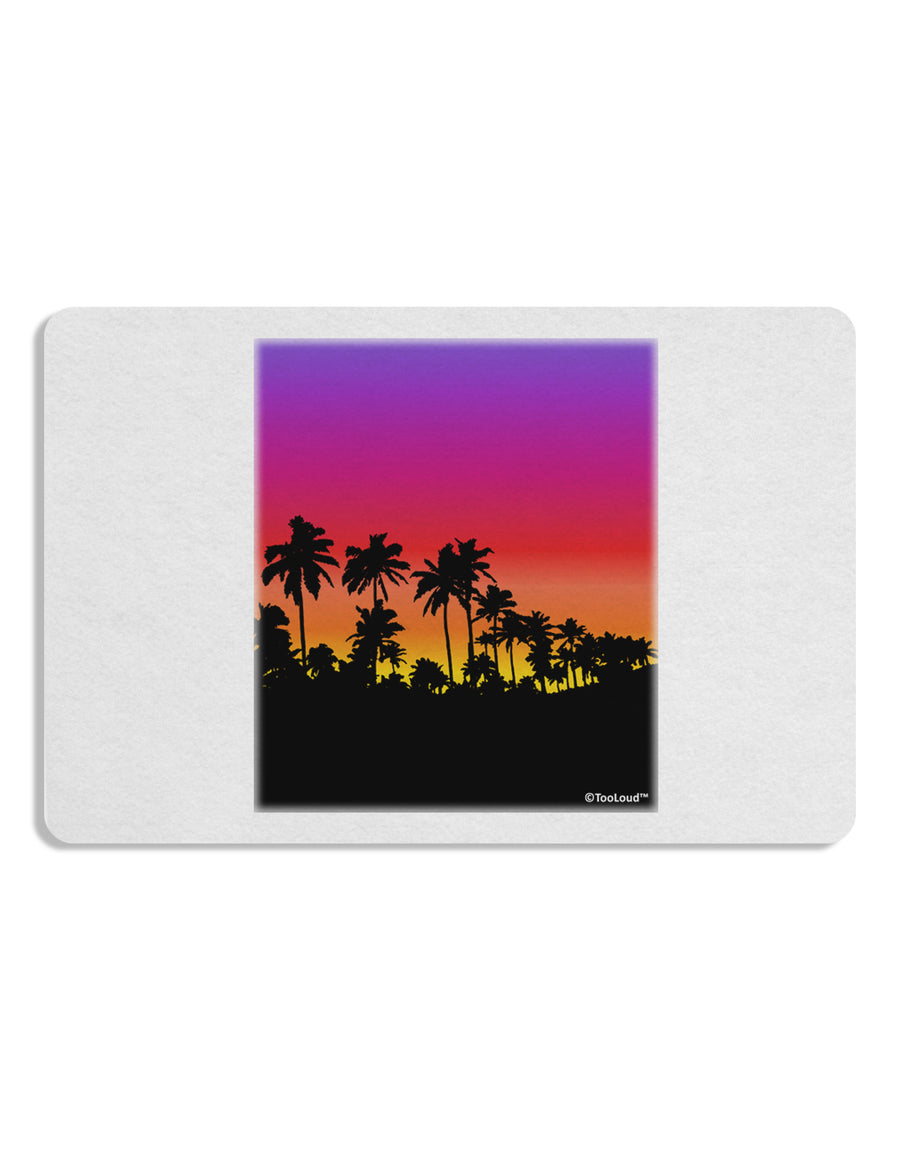 Palm Trees and Sunset Design Placemat by TooLoud Set of 4 Placemats-Placemat-TooLoud-White-Davson Sales