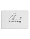 My T-Rex Ate Your Stick Family - Line Placemat by TooLoud Set of 4 Placemats-Placemat-TooLoud-White-Davson Sales