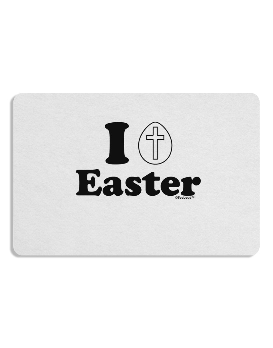 I Egg Cross Easter Design Placemat by TooLoud Set of 4 Placemats-Placemat-TooLoud-White-Davson Sales