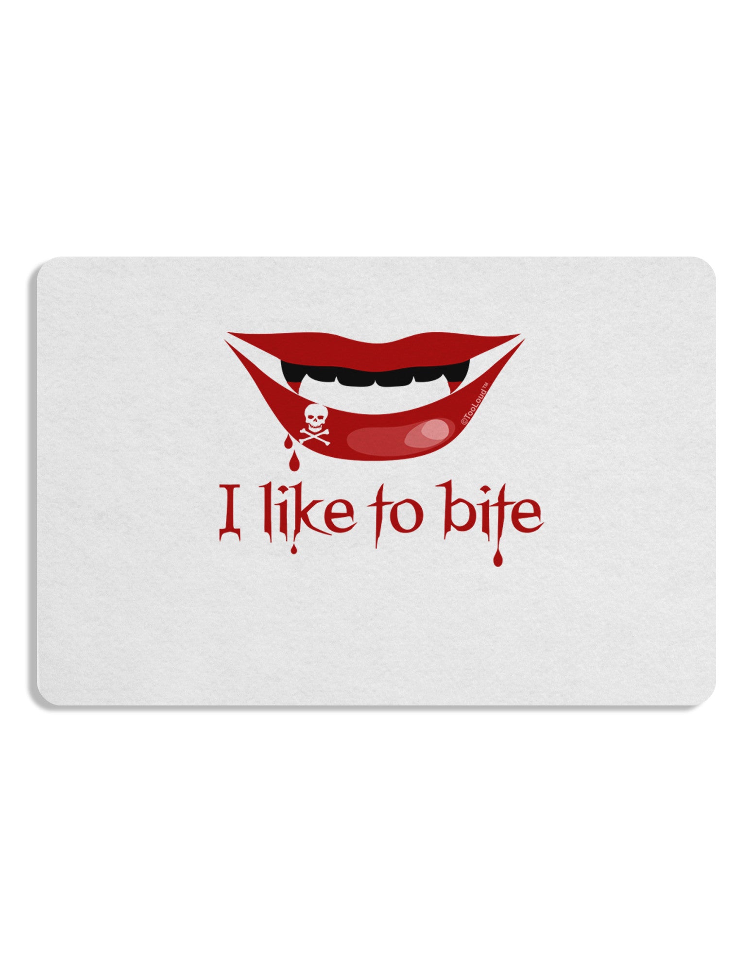 Like to Bite Placemat Set of 4 Placemats-Placemat-TooLoud-White-Davson Sales