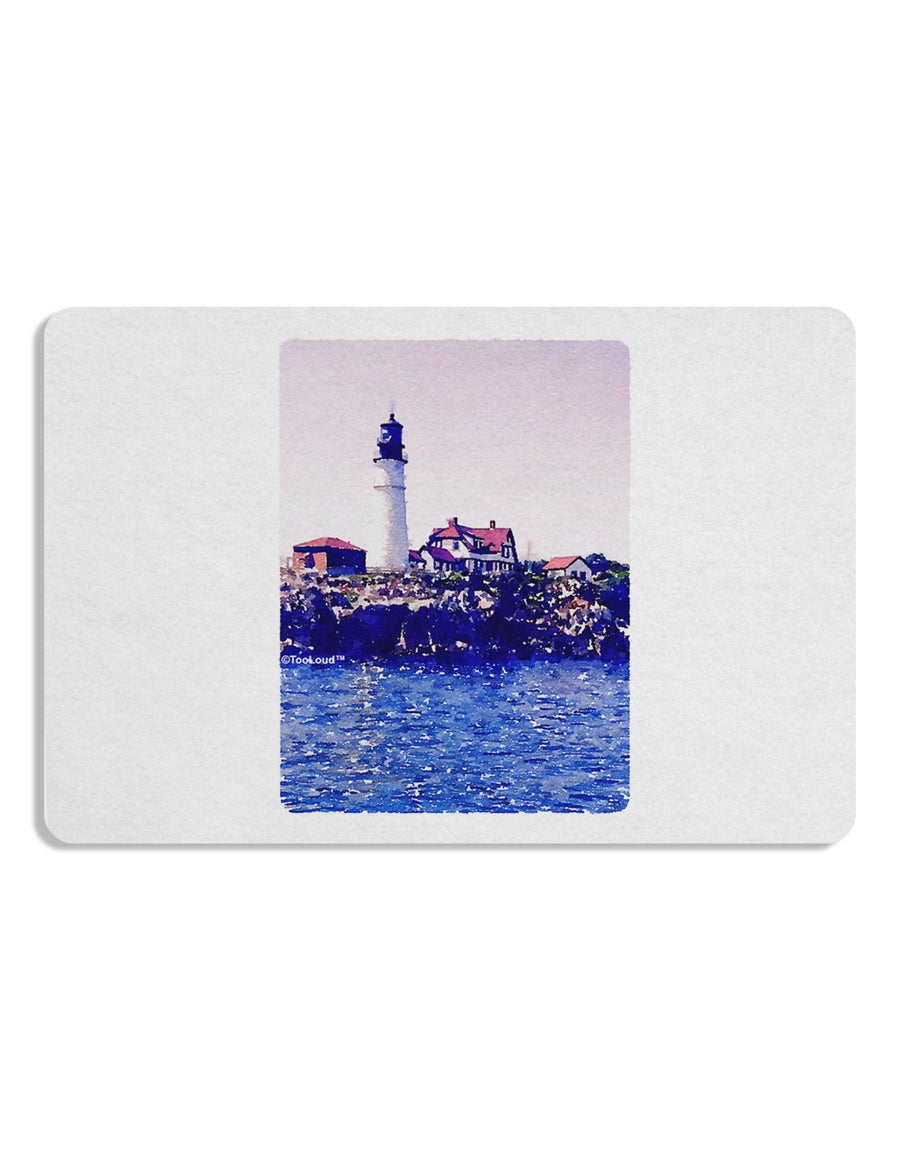 Watercolor Lighthouse 2 Placemat Set of 4 Placemats-Placemat-TooLoud-White-Davson Sales