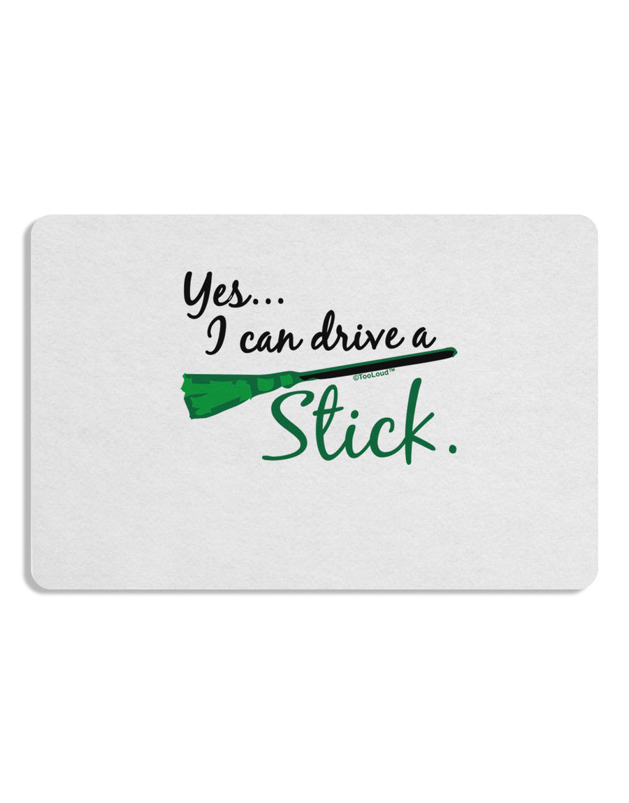 Drive Stick Green Placemat Set of 4 Placemats-Placemat-TooLoud-White-Davson Sales