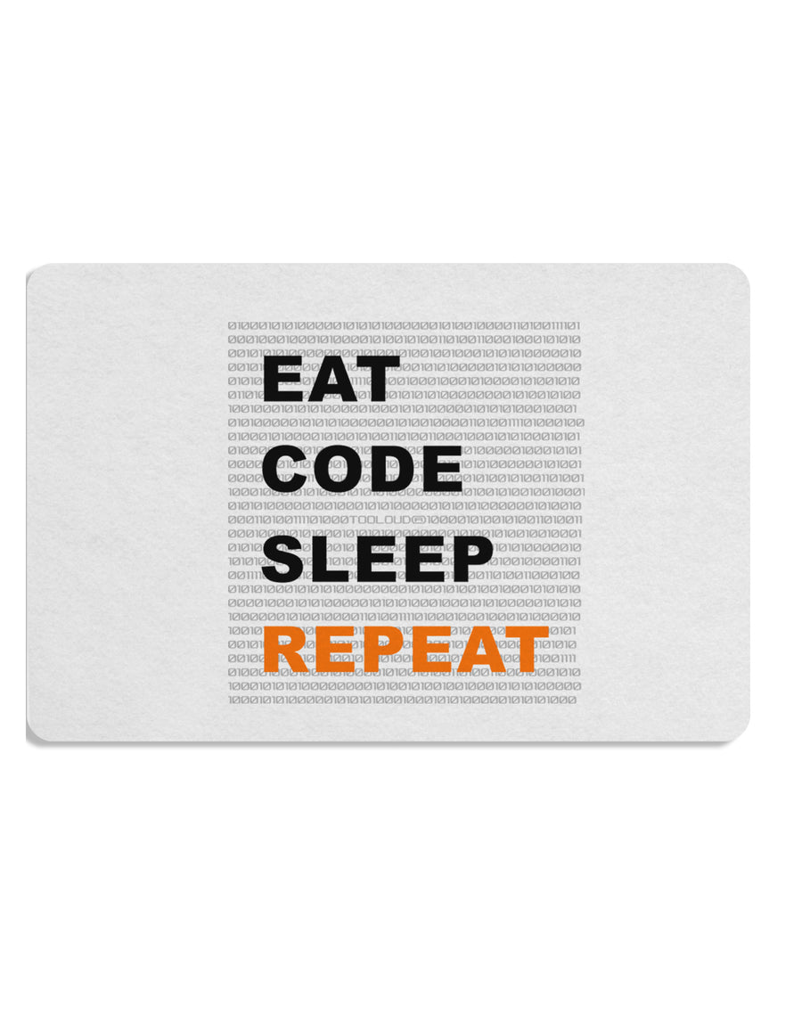 Eat Sleep Code Repeat Placemat by TooLoud Set of 4 Placemats-Placemat-TooLoud-White-Davson Sales