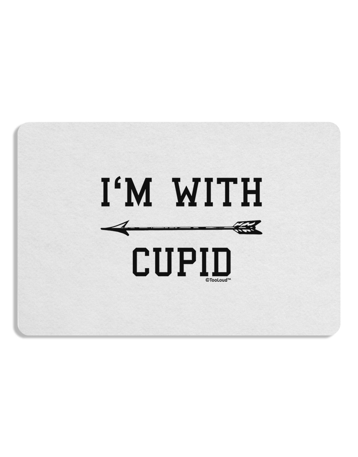 I'm With Cupid - Left Arrow Placemat by TooLoud Set of 4 Placemats-Placemat-TooLoud-White-Davson Sales