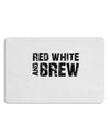 Red White and Brew Placemat by TooLoud Set of 4 Placemats-Placemat-TooLoud-White-Davson Sales