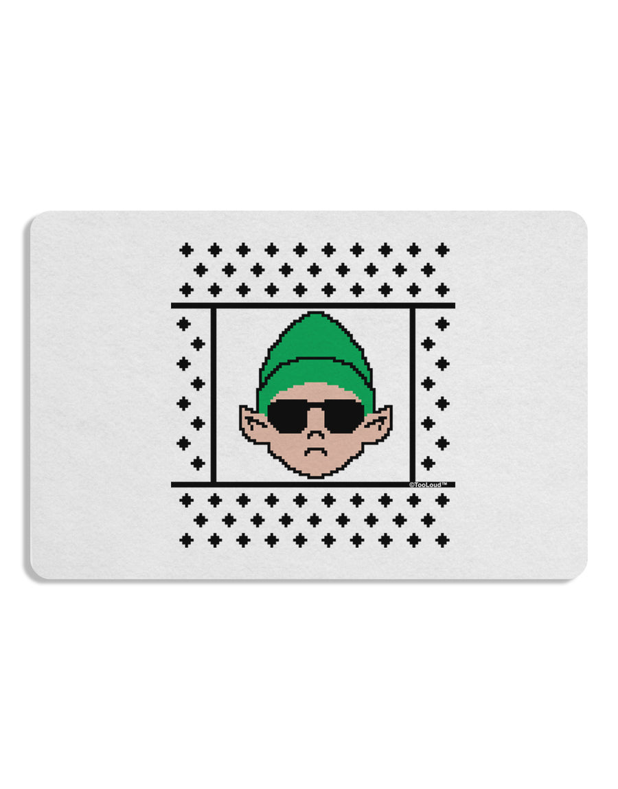 Cool Elf Christmas Sweater Placemat Set of 4 Placemats-Placemat-TooLoud-White-Davson Sales