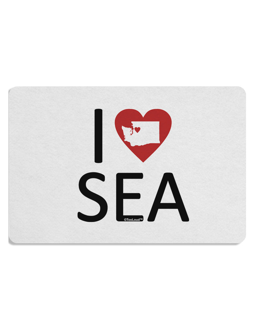 I Heart Seattle Placemat Set of 4 Placemats-Placemat-TooLoud-White-Davson Sales