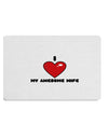 I Heart My Awesome Wife Placemat by TooLoud Set of 4 Placemats-Placemat-TooLoud-White-Davson Sales