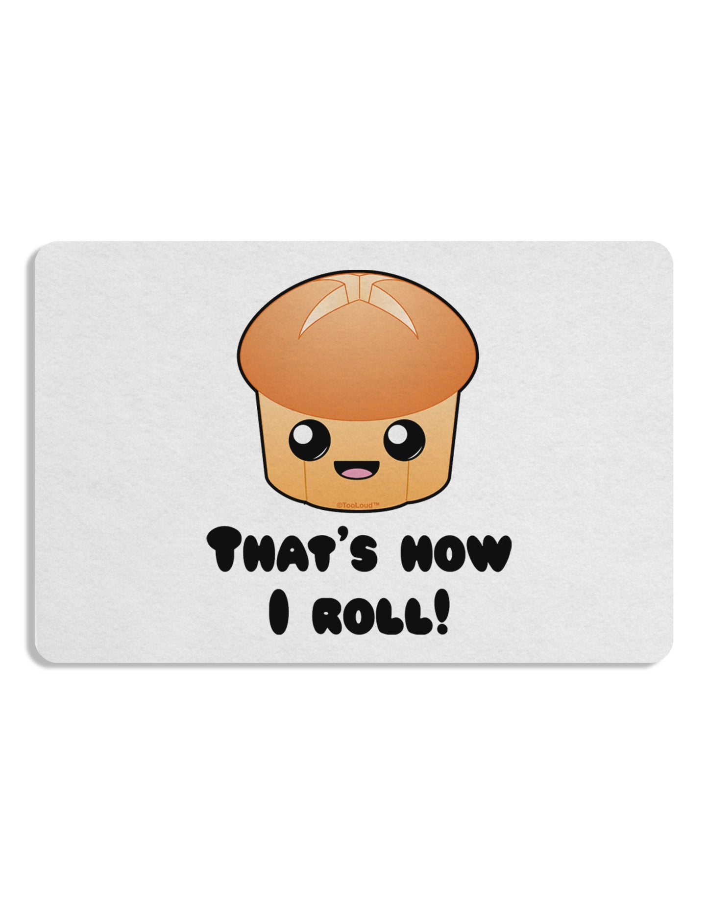 How I Roll Cute Roll Placemat Set of 4 Placemats-Placemat-TooLoud-White-Davson Sales