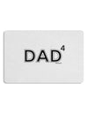 Dad to the Fourth Power - Dad of Four Placemat Set of 4 Placemats-Placemat-TooLoud-White-Davson Sales