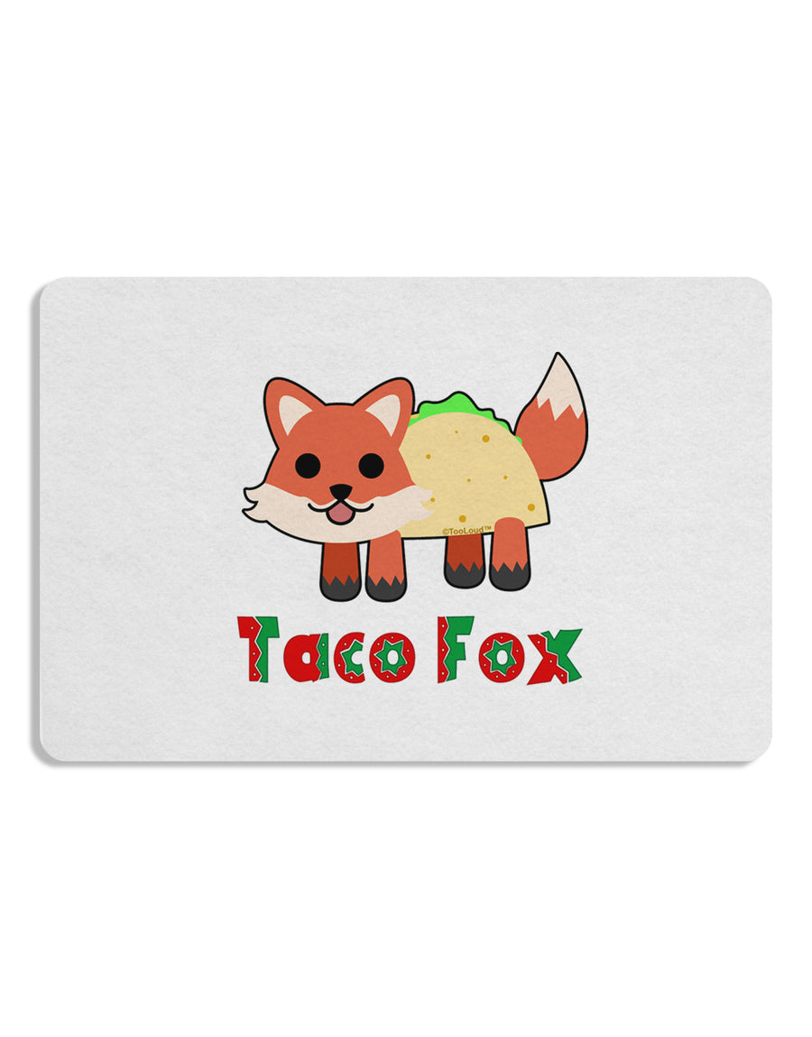 Cute Taco Fox Text Placemat Set of 4 Placemats-Placemat-TooLoud-White-Davson Sales