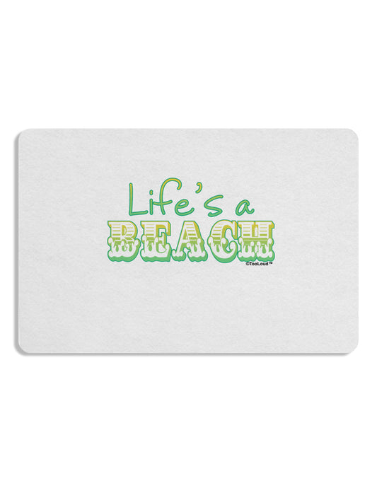 Lifes a Beach Color Placemat by TooLoud Set of 4 Placemats-Placemat-TooLoud-White-Davson Sales