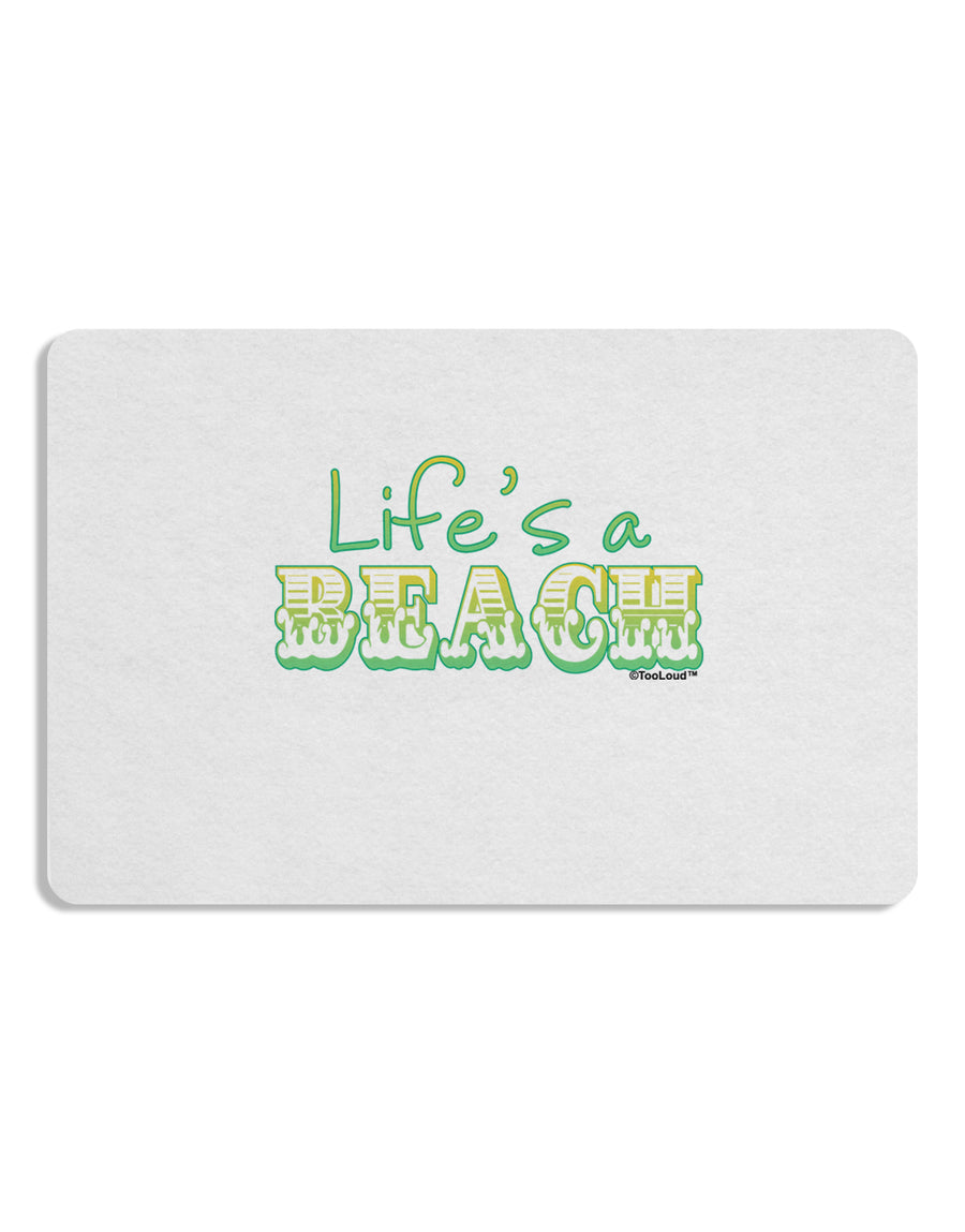 Lifes a Beach Color Placemat by TooLoud Set of 4 Placemats-Placemat-TooLoud-White-Davson Sales