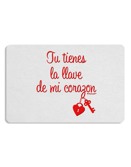 Tu Tienes La Llave De Mi Corazon Placemat by TooLoud Set of 4 Placemats-Placemat-TooLoud-White-Davson Sales