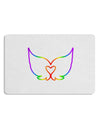 Cute Rainbow Angel Wings Heart 12 x 18 Placemat Set of 4 Placemats-Placemat-TooLoud-White-Davson Sales