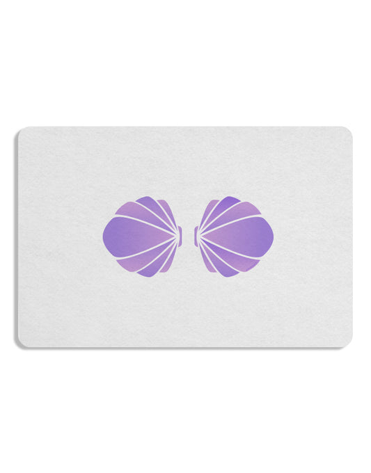 Easy Mermaid Costume Purple Shells - Halloween 12 x 18 Placemat Set of 4 Placemats-Placemat-TooLoud-White-Davson Sales