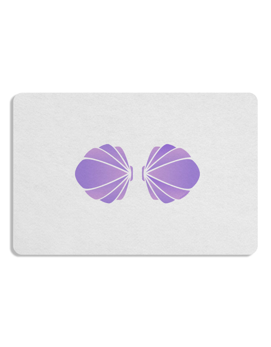 Easy Mermaid Costume Purple Shells - Halloween 12 x 18 Placemat Set of 4 Placemats-Placemat-TooLoud-White-Davson Sales