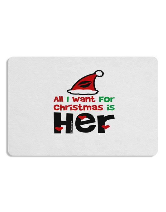 All I Want is Her Matching His & Hers Placemat Set of 4 Placemats-Placemat-TooLoud-White-Davson Sales